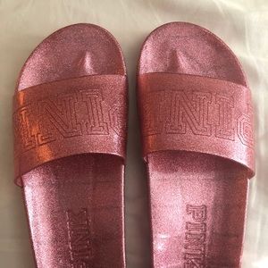 VS PINK slides - never worn